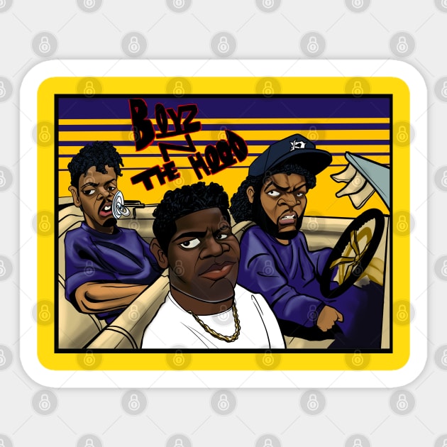 BoyzNdaHOOOD Sticker by YAAPB